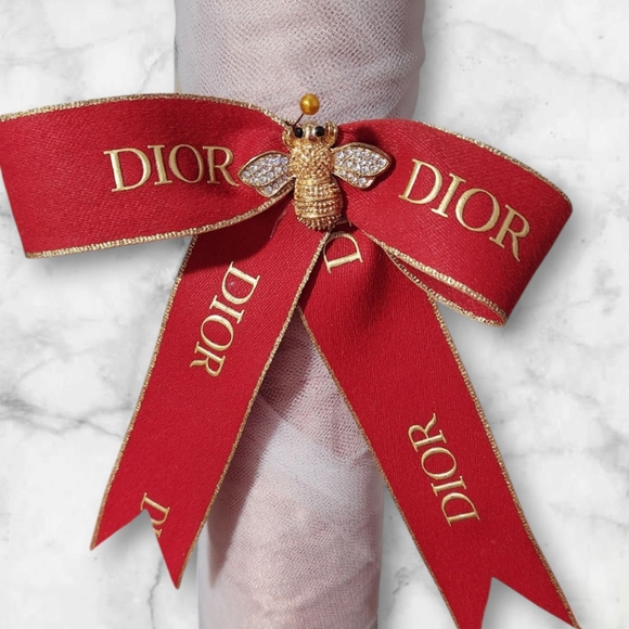 Dior Red bow Ribbon - Picture 4 of 10